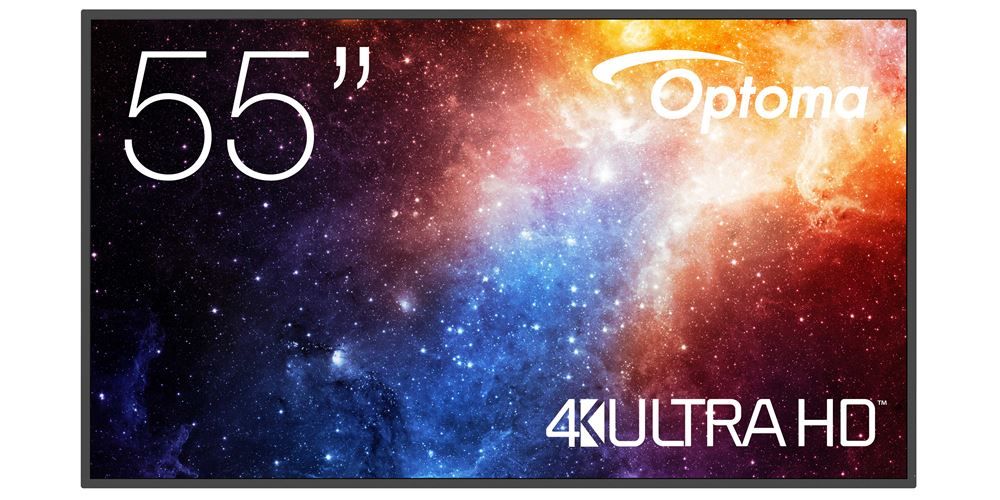 H1F2C0MBW101 - Monitor Optoma 55? N3551K UHD 500cd 24/7 Sistema Soc integrado Android 11 4GB 32GB SSD (H1F2C0MBW101)