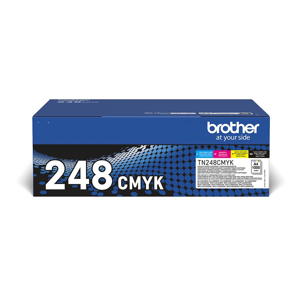 TN248VAL - Toner BROTHER Pack Negro/Tricolor 1000 pginas (TN248VAL)