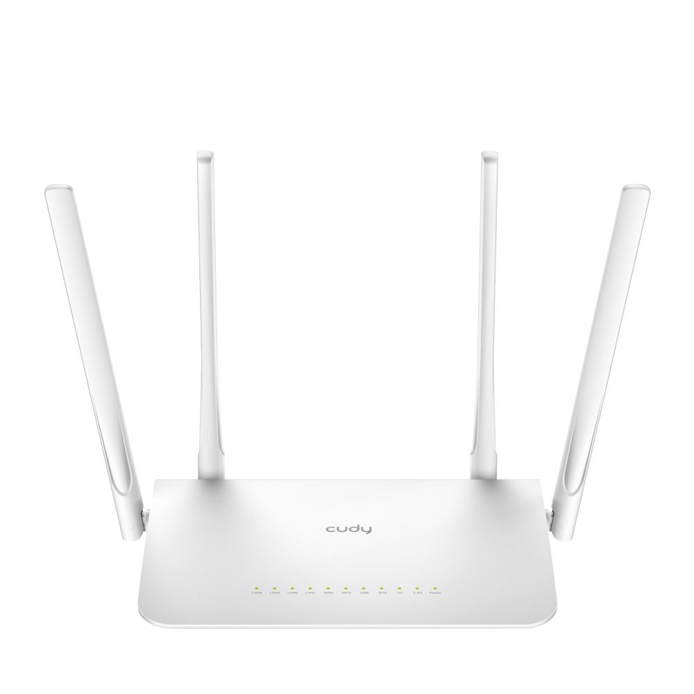 WR1300 - Router CUDY AC1200 WiFi 5 DualBand 4XRJ45 Ethernet LAN/WAN 4 Antenas Externas 5dBi Blanco (WR1300)