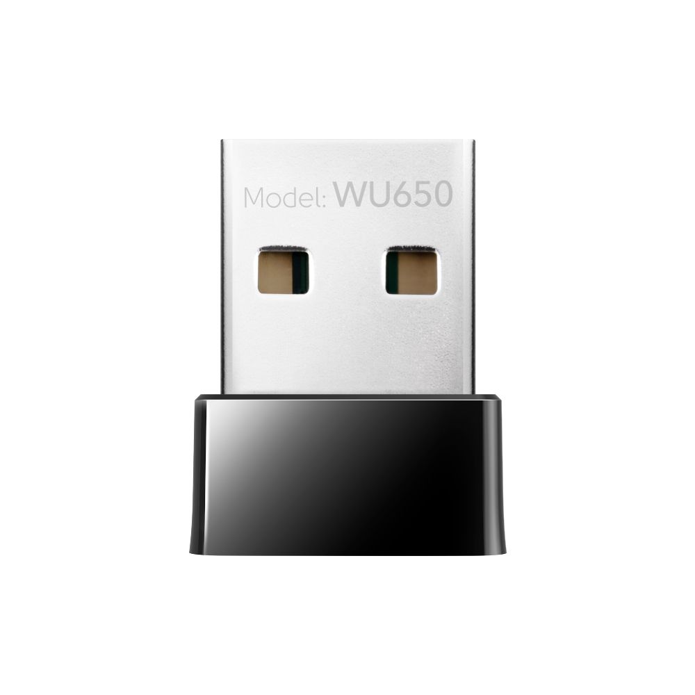 WU650 - Adaptador CUDY AC650 WiFi DualBand USB 2.0 PC/Porttil Negro (WU650)