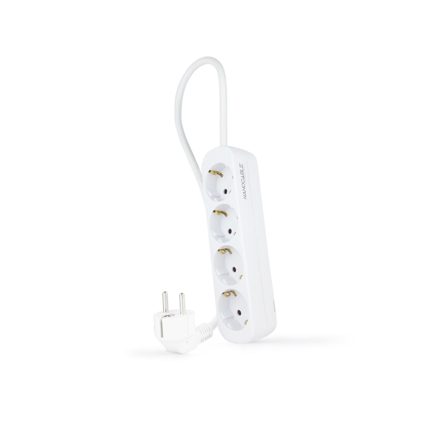 10.37.0004-NS - Regleta Nanocable 4xSchuko Cable 1.4m Blanca (10.37.0004-NS)
