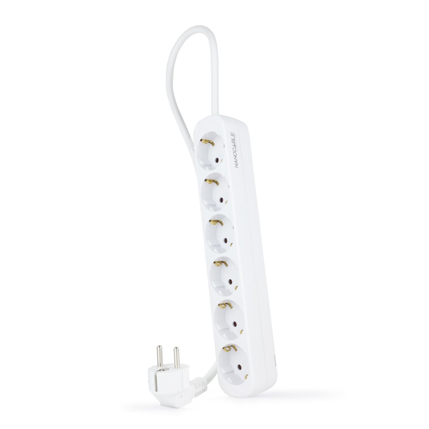 10.37.0006-NS - Regleta Nanocable 6xSchuko Cable 1.4m Blanca (10.37.0006-NS)
