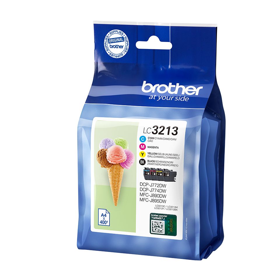 LC-3213VAL - Tinta BROTHER Pack Negro/Tricolor 400 Pginas (LC3213VAL)