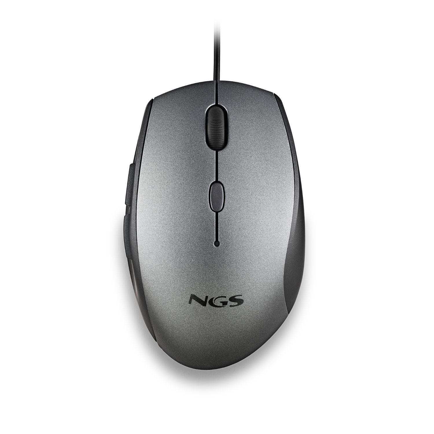 MOTHGRAY - Ratn NGS Ergonmico ptico Diestro USB-A 1600dpi 5 Botones Gris (MOTHGRAY)