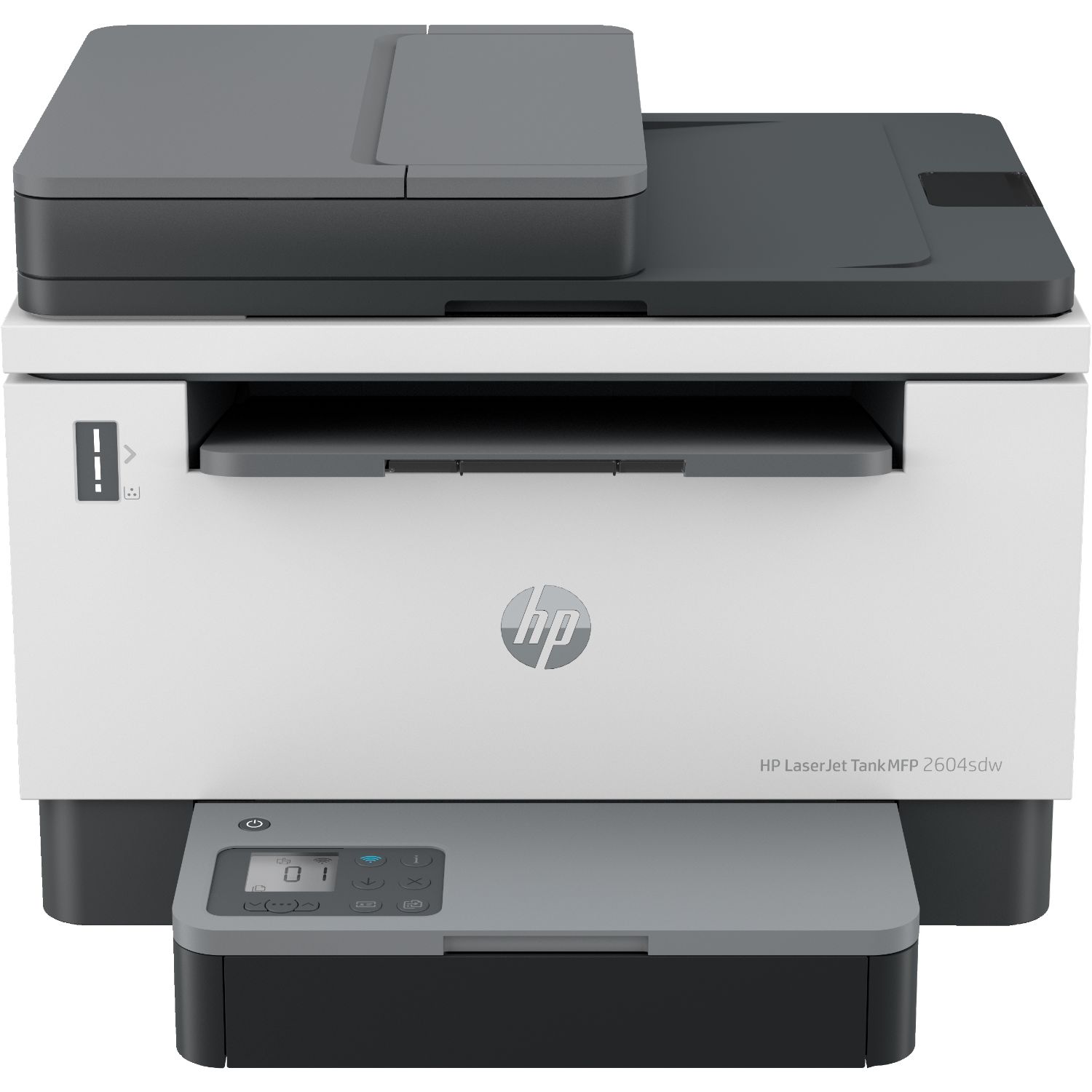 381V1A - Impresora Multifuncin HP LaserJet Tank MFP-2604sdw Pantalla LCD 1.18? 600x600dpi A4 B/N ADF 1xUSB 2.0 WiFi Bluetooth Ethernet 10/100 Dplex Blanca/Gris (381V1A)