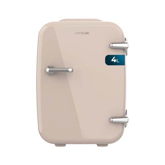 02687 - Frigorifico CECOTEC Bolero MiniCooling 4L Habana Cream Compatible con coche y caravanas Funcin enfriamiento y calentamiento 7-65C Gris (02687)