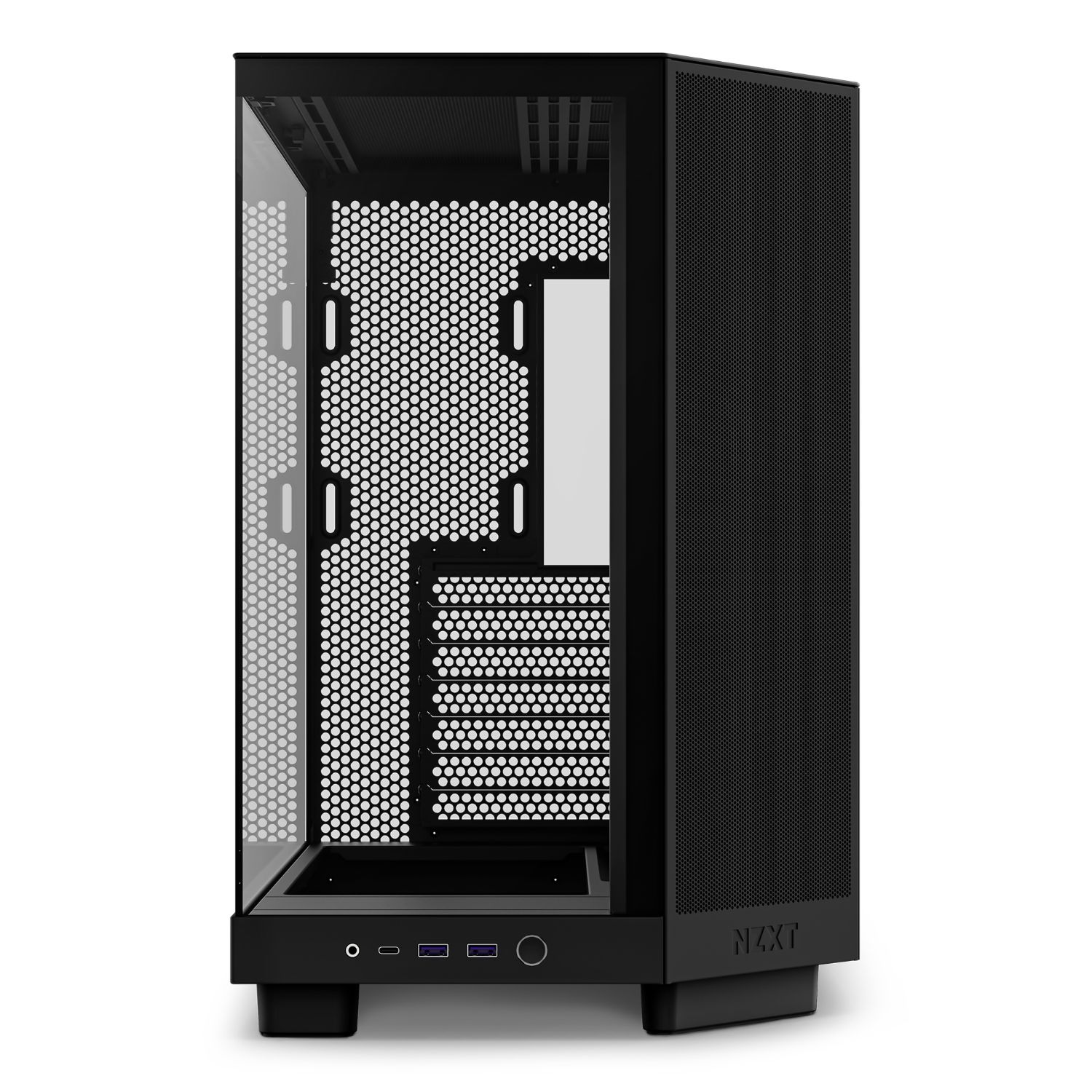 CC-H61FB-01 - Caja NZXT H6 Flow Panel Lateral de Cristal Templado 2xUSB-A 3.0 1xUSB-C 3.1 ATX mATX Mini-ITX Negra (CC-H61FB-01)