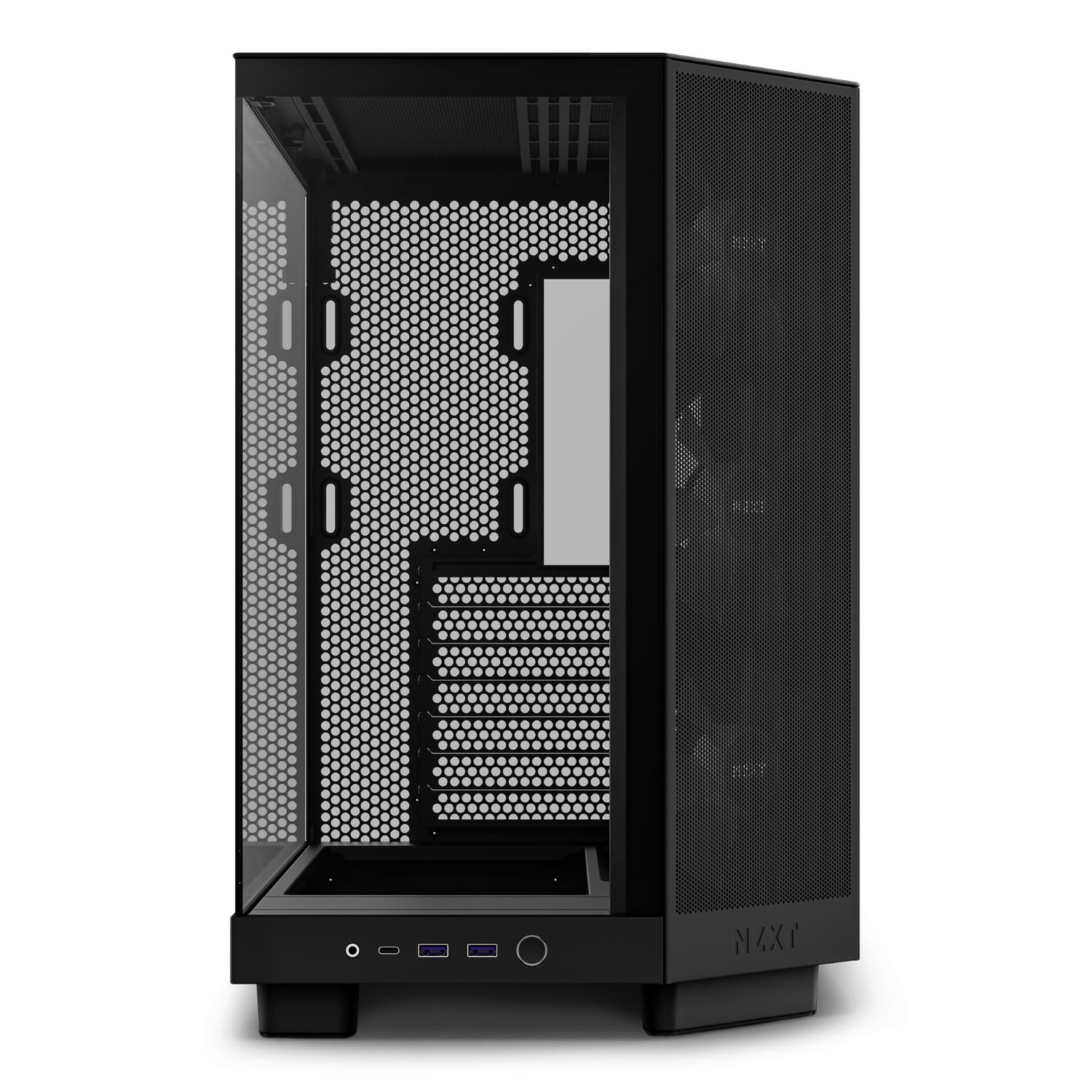 CC-H61FB-R1 - Caja NZXT H6 Flow Panel Lateral de Cristal Templado RGB 2xUSB-A 3.0 1xUSB-C 3.1 ATX mATX Mini-ITX Negra (CC-H61FB-R1)