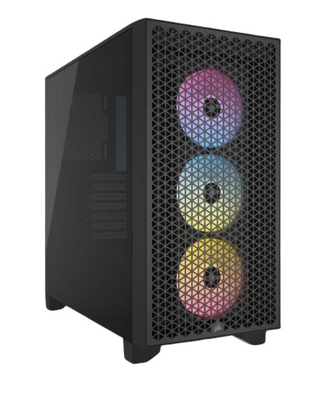 CC-9011255-WW - Semitorre Gaming Corsair 3000D Airflow Ventana Lateral de Cristal Templado ARGB Sin Fuente 2xUSB-A 3.0 ATX Negra (CC-9011255-WW)