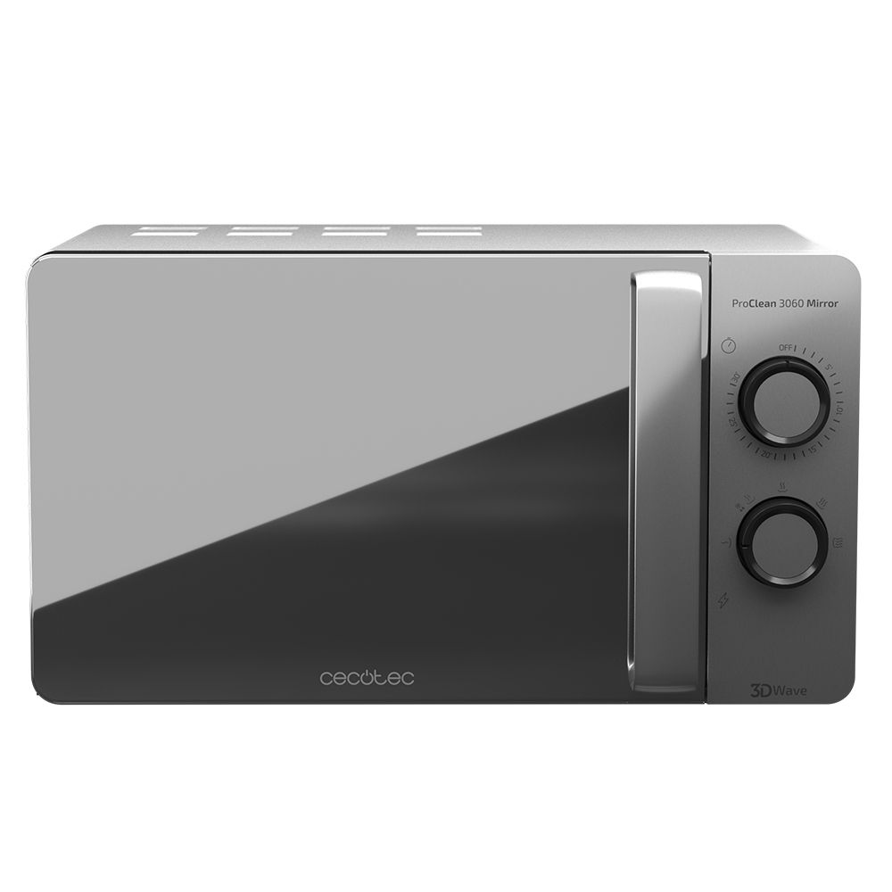 01530 - Microondas CECOTEC ProClean 3060 Mirror Tecnologa 3DWave 700W 20L Plata (01530)