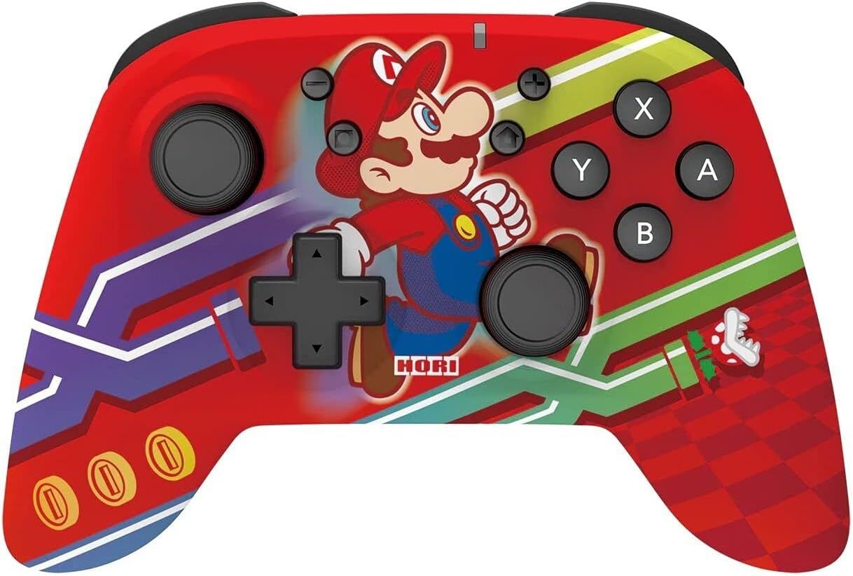 NSW-310U - Gamepad HORI Nintendo Switch Super Mario Analgico/Digital Bluetooth 5.0 Rojo (NSW-310U)