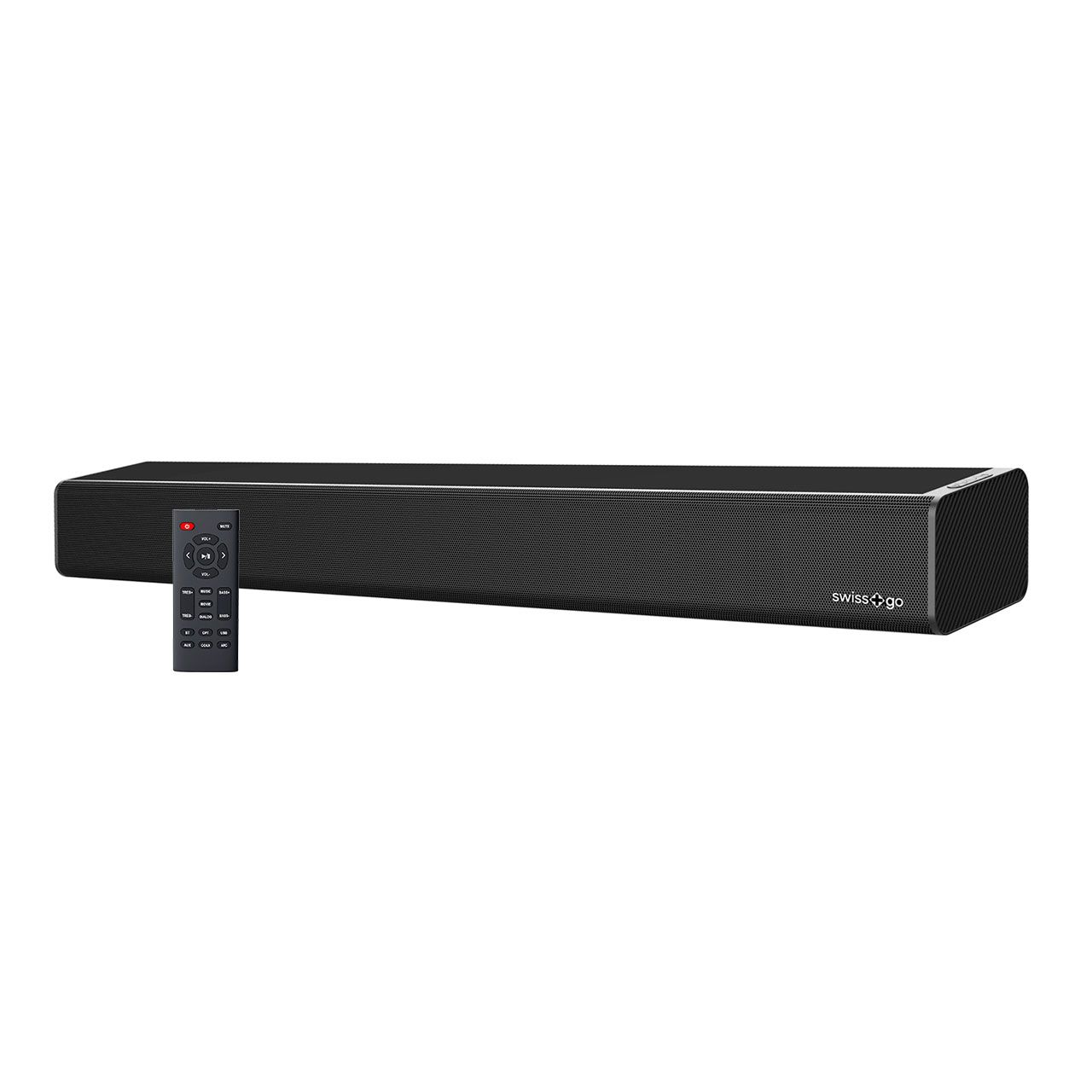 SWI303268 - Barra de Sonido SWISS GO Draco 80W 2.0 Bluetooth 5.0 USB HDMI ARC Negra (SWI303268)