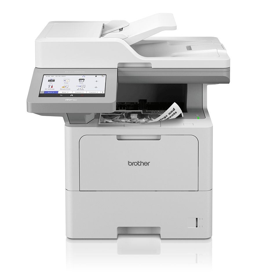 MFCL6910DNRE1 - Impresora Multifuncin Brother Lser 1200x1200dpi Pantalla Color Tctil A4 B/N ADF NFC USB WiFi Ethernet GbE Fax Dplex Blanca (MFC-L6910DN)