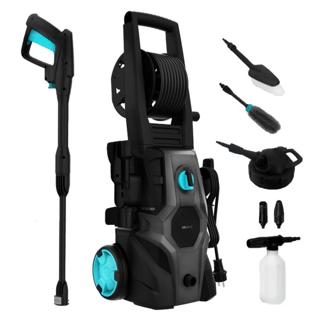 08138 - Hidrolimpiadora CECOTEC HydroBoost 2000 Car&Gard 2000W 450 l/h 150 Bares Radio de Accin 14m Bomba HardPump Negra (08138)