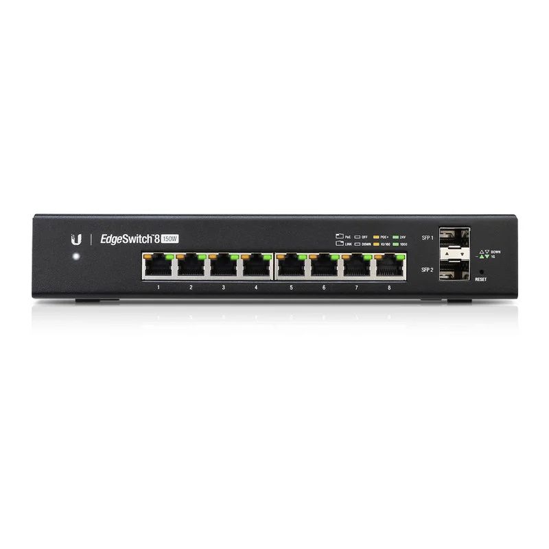 ES-8-150W - Switch Ubiquiti 8xRJ45 GbE 2xSFP Gestionado Poe 34.2W Negro (ES-8-150W)