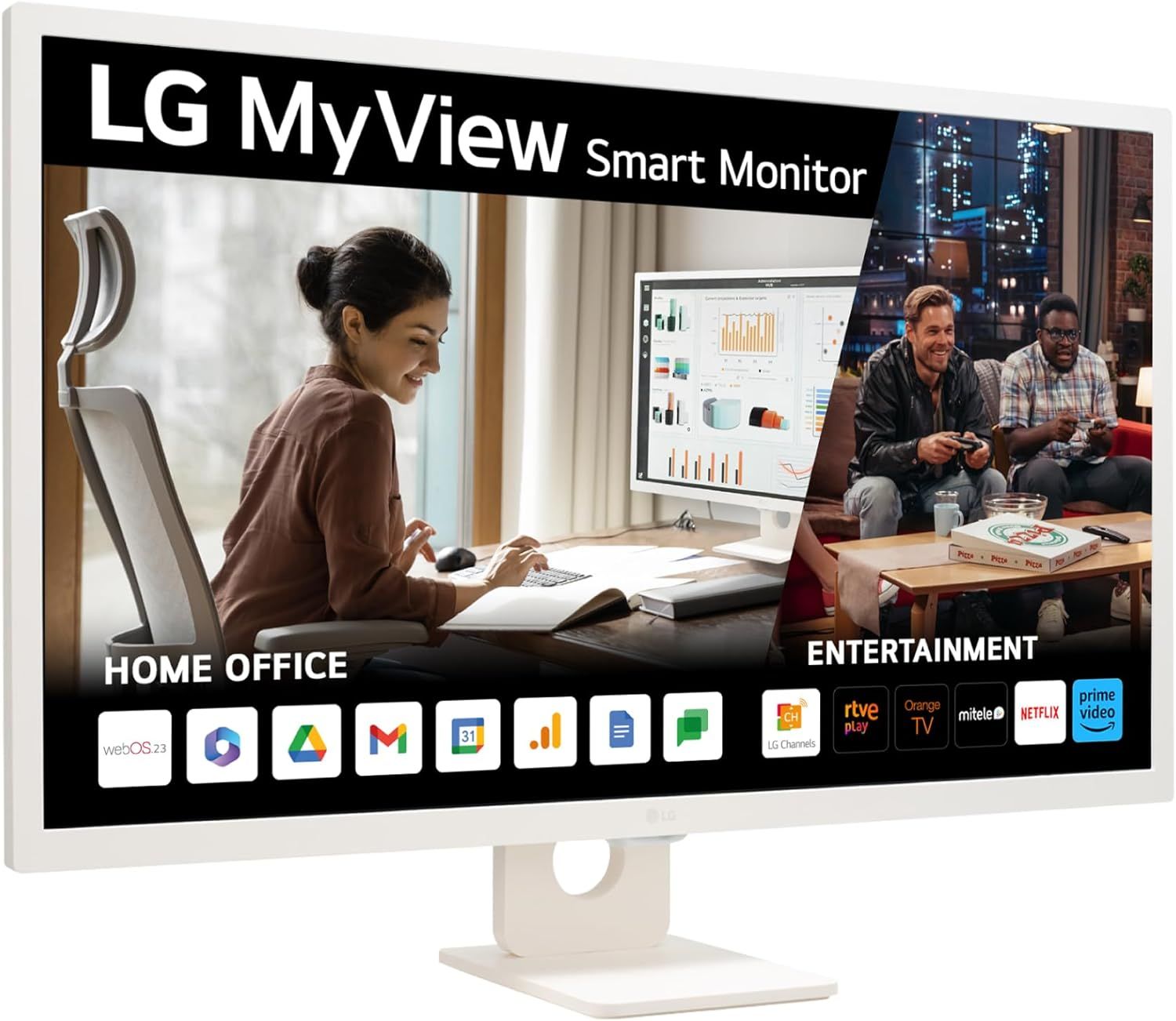 32SR50F-W - Monitor LG 32? IPS FHD Smart TV WebOs (32SR50F-W)