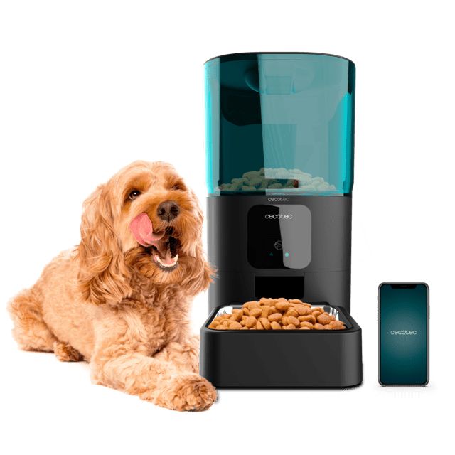 09565 - Comedero Automatico mascotas CECOTEC Pumba 6000 Purrfect Meal Smart,control wifi, con 6 litros de capacidad y control de porciones (09565)