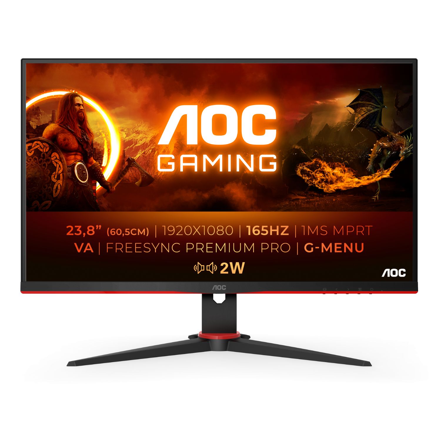 24G2SAE/BK - Monitor Gaming AOC 24