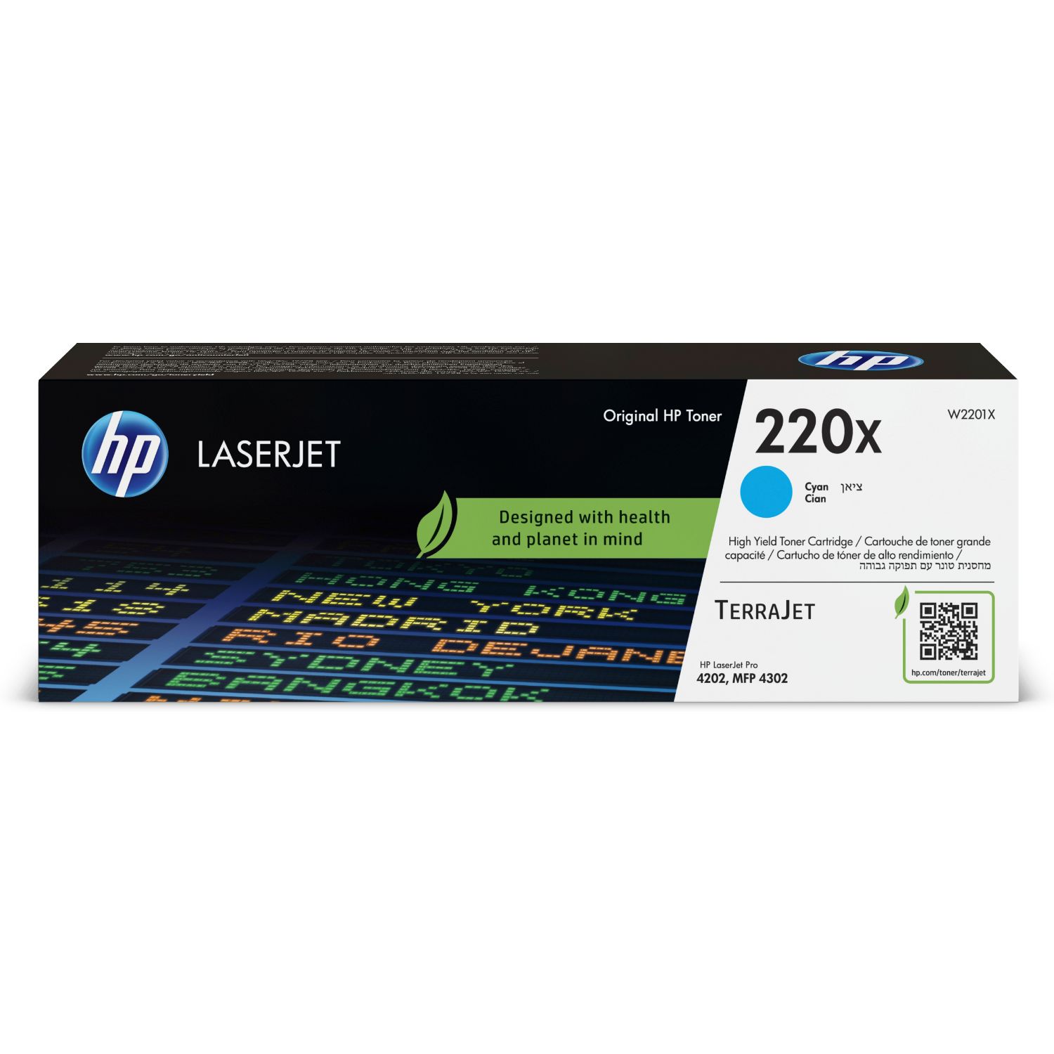 W2201X - Toner HP LaserJet 220X Cian 5500 pginas (W2201X)