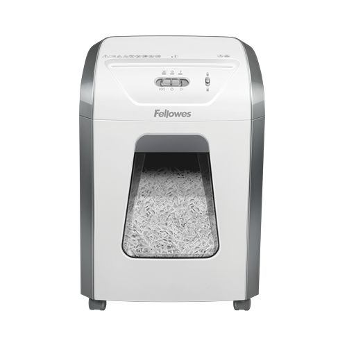 100017466 - Destructora Fellowes 15C Corte en Particulas P-4, capacitad cesto 19Litros, Destruye tambin Grapas, Tarjetas de crdito, Clips, Blanco (100017466)