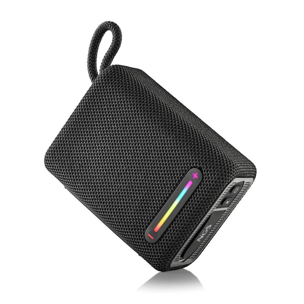 ROLLERFURIA3BLACK - Altavoz NGS Porttil Estreo Roller Furia 3 RGB 60W USB-A/C 3.5mm Bluetooth 5.3 IPX7 Radio FM Negro (ROLLERFURIA3BLACK)