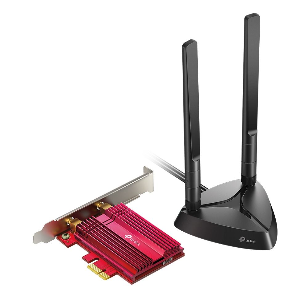 ARCHER TX3000E - Adaptador de Red TP-Link AX3000 PCIe DualBand WiFi 6 Bluetooth 5.0 Negro/Rojo (ARCHERTX3000E)