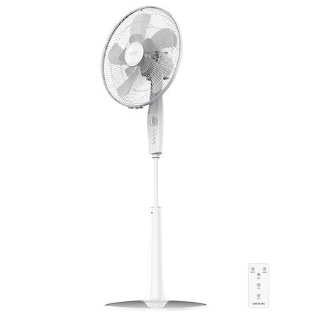 05911 - Ventilador de Pie CECOTEC 1020 ExtremeFlow 60W 10 Aspas 3 Velocidades Altura Ajustable Temporizador Oscilante Silencioso Blanco (05911)