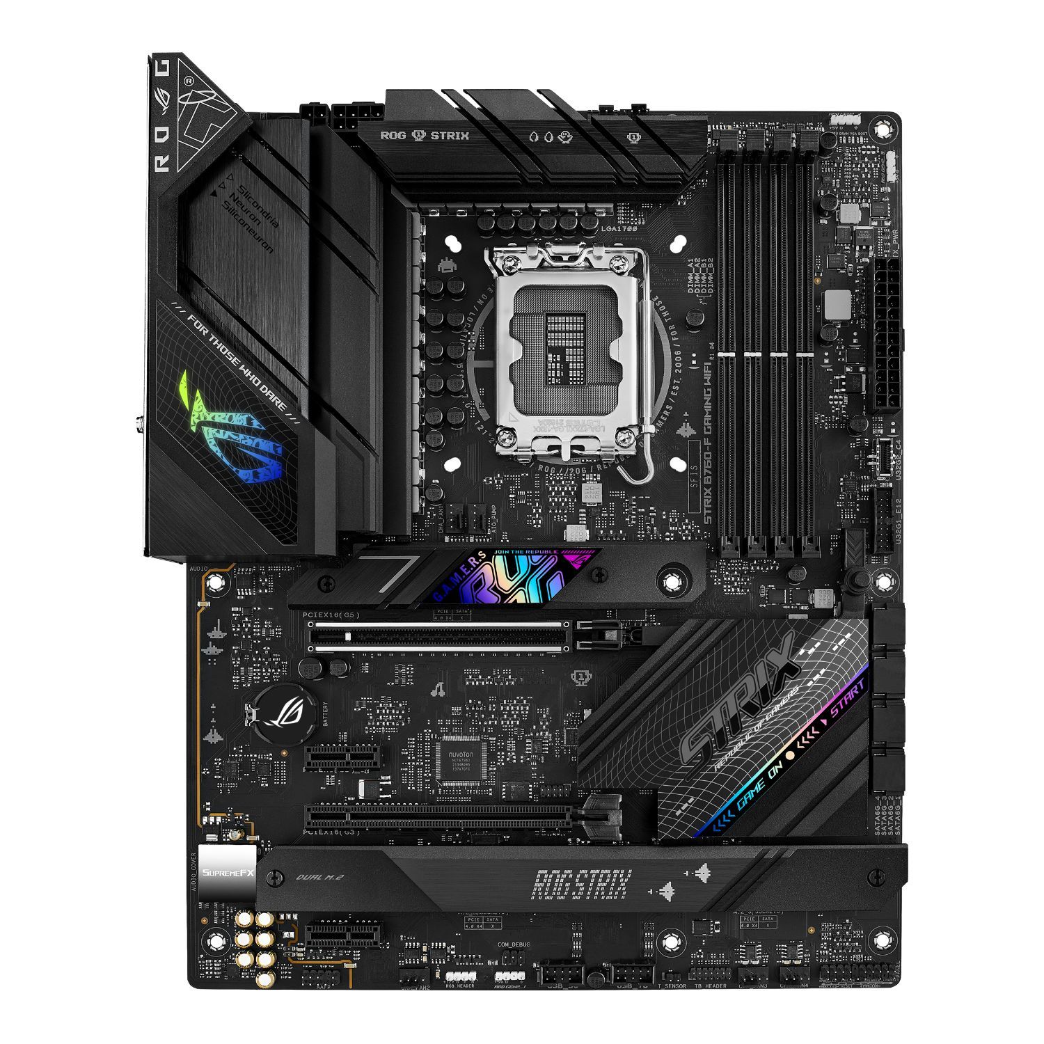 90MB1CT0-M0EAY0 - ASUS ROG STRIX B760-F GAMING WIFI:(1700) 4DDR5 M.2 SATA3 PCIe USB-A 3.0/3.1 USB-C 3.2 HDMI DP RJ45 7.1 ATX WiFi 6E Bluetooth 5.3 Gigabit Etehernet 2.5