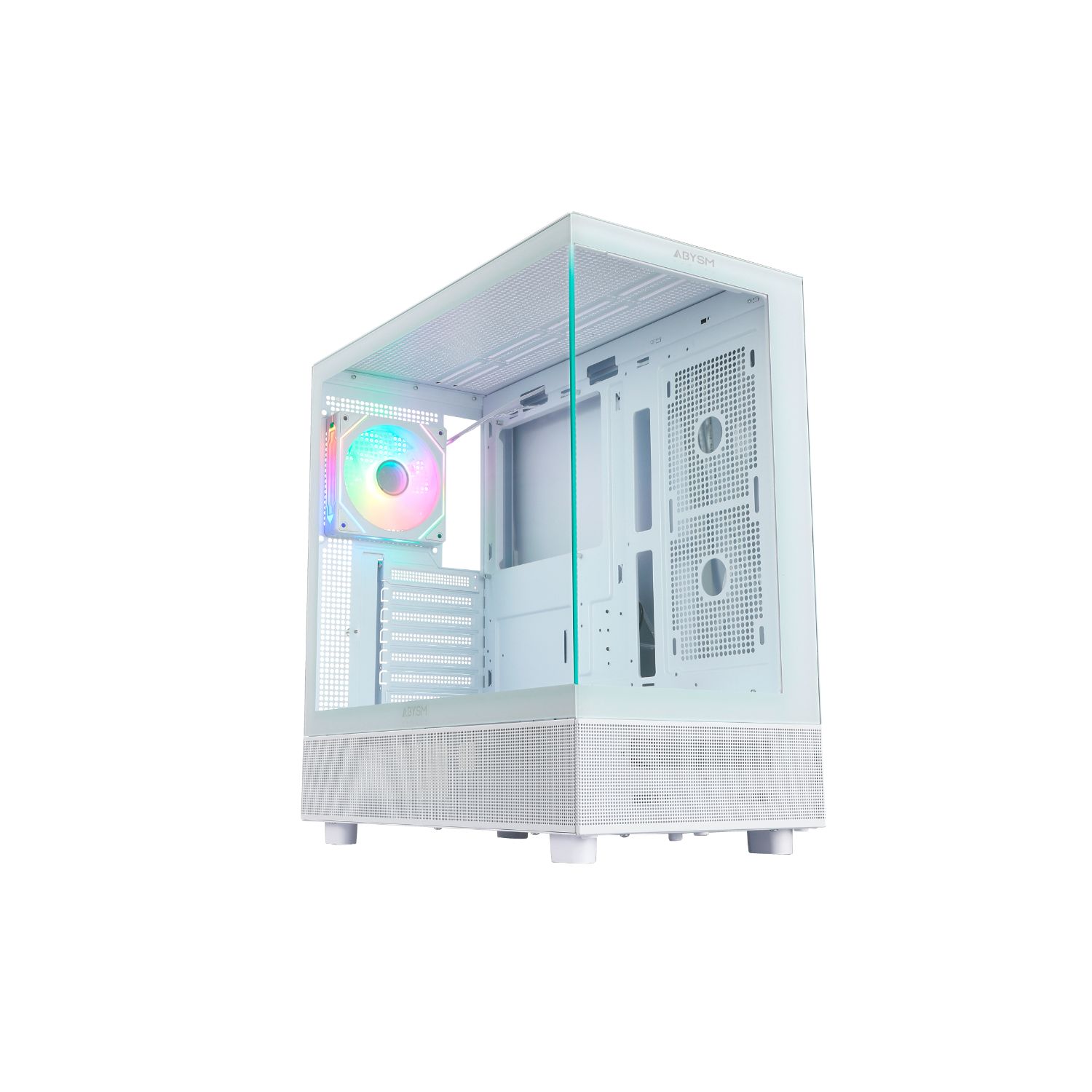 AB123015 - Caja Gaming Abysm Danube Sava H400 Ventana Lateral de Cristal Templado ARGB 2xUSB-A 3.0 1xUSB-C 3.1 ATX ITX mATX Blanca (AB123015)