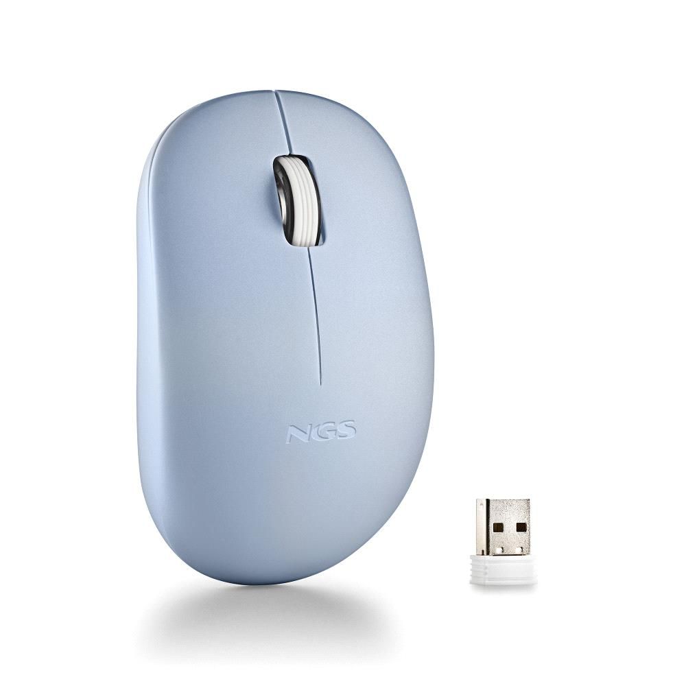 FOGPROBLUE - Ratn NGS FOG Pro Ergonmico ptico Ambidextro RF Wireless 2.4GHz 1000dpi 2 Botones Azul (FOGPROBLUE)