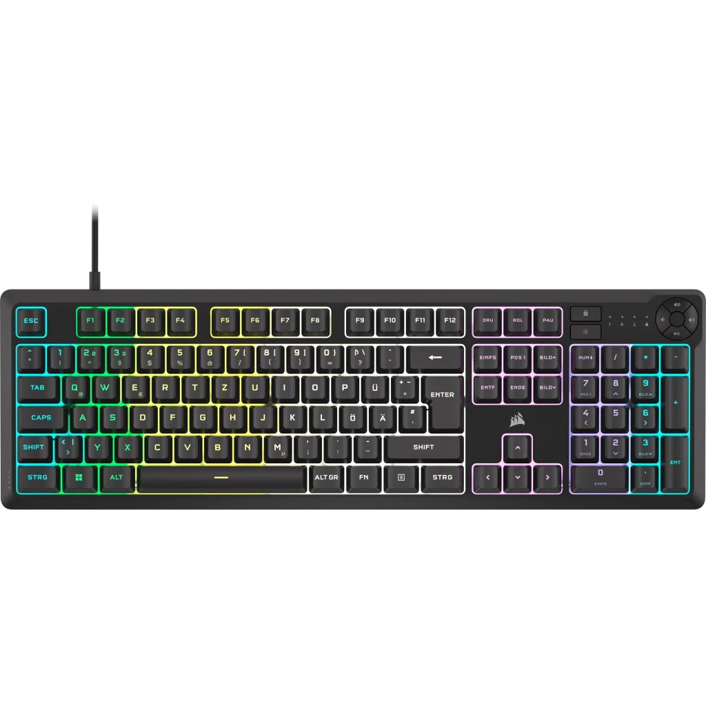 CH-9226C65-ES - Teclado Gaming Corsair K55 Core Mecnico QWERTY 110 Teclas RGB USB-A 2.0 Negro (CH-9226C65-ES)