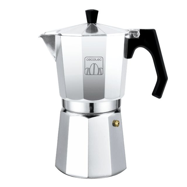 01616 - Cafetera Italiana CECOTEC Mimoka 300 3 Tazas de Caf Aluminio Fundido Plata (01616)