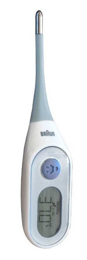 PRT2000EU - Termmetro Digital Braun Infantil LCD Punta Flexible 8 Segundos Azul/Blanco (PRT2000EU)