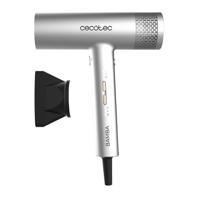 04933 - Secador de Pelo CECOTEC Bamba IoniCare RockStar Aluminum 2000W Ajustes Temperatura y Velocidad (04933)