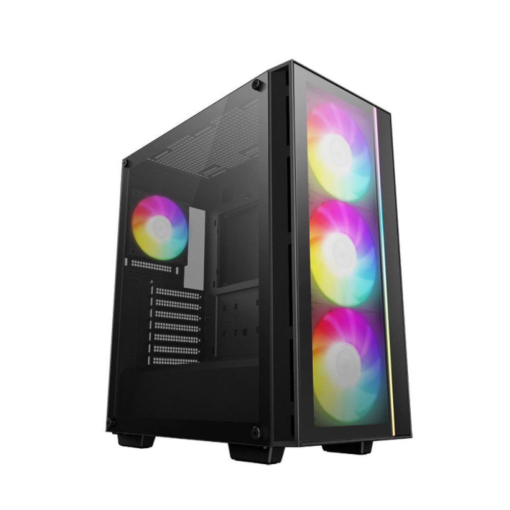 R-MATREXX55-BCADA4-G-4 - Semitorre DeepCool Matrexx 55 V4 C Panel Lateral de Cristal Templado Sin Fuente 1xUSB-A 3.0 1xUSB-C ATX mATX Mini-ITX Negra (R-MATREXX55-BCADA4-G-4)