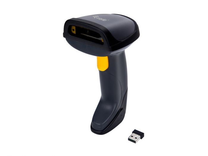 351023 - Escner EQUIP de Cdigo de Barras LED 1D Wireless RF IP54 Soporte Negro (351023)
