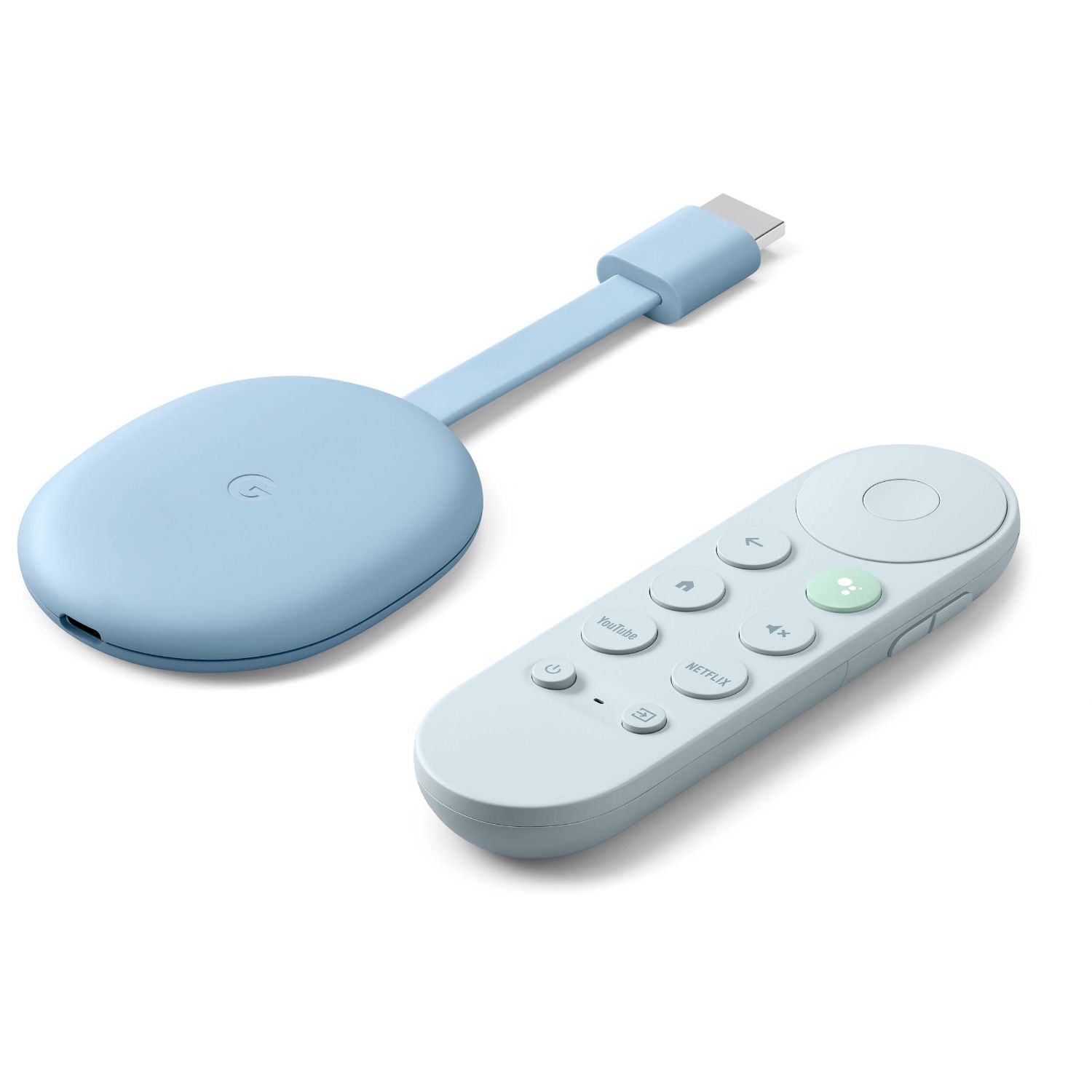GA01923-IT - Google Chromecast 4K HDMI WiFi Google TV Control Remoto Control por Voz Azul Cielo (GA01923-IT)