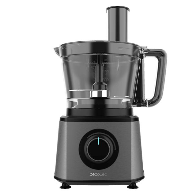 04361 - Procesador alimentos CECOTEC Paprika 2000 Full potencia mxima de 2000W, cuerpo acero inoxidable, 2velocidades y pulse. locidades y pulse. Incluye bowl de 3,5 L. Accesorios: 3 discos de corte, disco para cremas, cuchilla para picar y cuchilla para (04361)