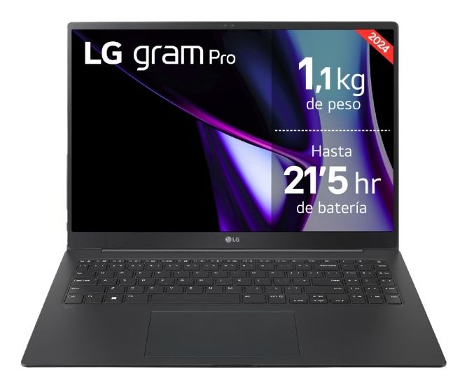 16Z90SP-K.AD75B - Porttil LG Gram Ultra 7-155H 32Gb 512Gb SSD Cmara Frontal FHD Cmara Infrarroja (IR) 16