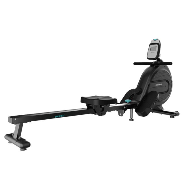 07223 - Mquina remo CECOTEC Drumfit Rower 9000 Regata, resistencia magntica y 8 niveles de intensidad. Volante de inercia 9 Kg. Pantalla LCD. Estructura plegable de forma vertical. Reposapis con correas ajustables y ruedas de transporte. (07223)