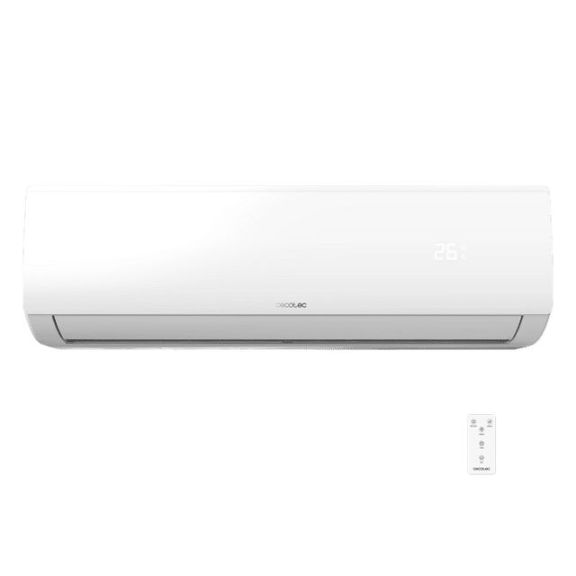 08182 - A.C. Split CECOTEC AirClima 12000 Smartfresh, 3000 frigoras 12000 BTU con bomba de calor, mando a distancia y pantalla LED. Sistema Inverter. 5 modos y 8 velocidades. Deshumidificacin diaria de 28,8 L/ da y rea de cobertura de 22 m2. (08182)