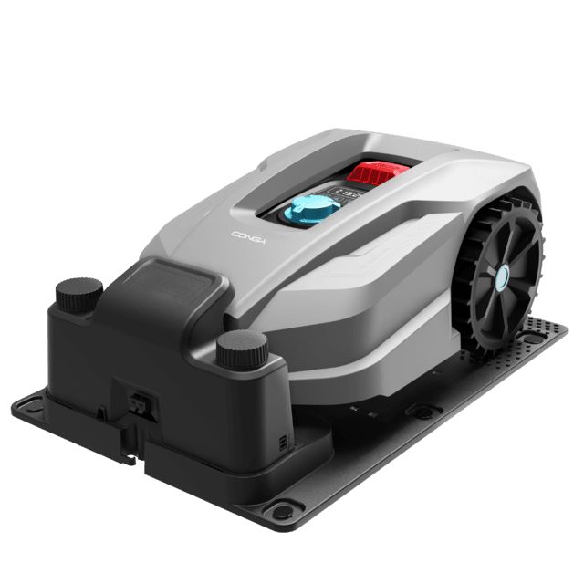 04479 - Cortacsped CECOTEC Conga GrassHopper 800 Connected, Motor Digital Brushless. Para superficies de hasta 800 m2. Pendiente mxima de 35%. Regulador de las hojas de corte. Sensor detector de lluvia. Control APP. (04479)