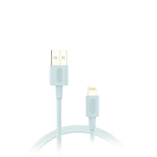 NBTCABLALT1 - Cable NUBBEH Elisium USB-A/M a Lightning/M 1m 2A Turquesa (NBTCABLALT1)