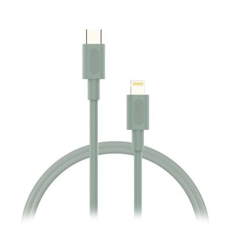 NBTCABLCLG1 - Cable NUBBEH Elisium USB-C/M a Lightning/M 1m 2A Verde (NBTCABLCLG1)