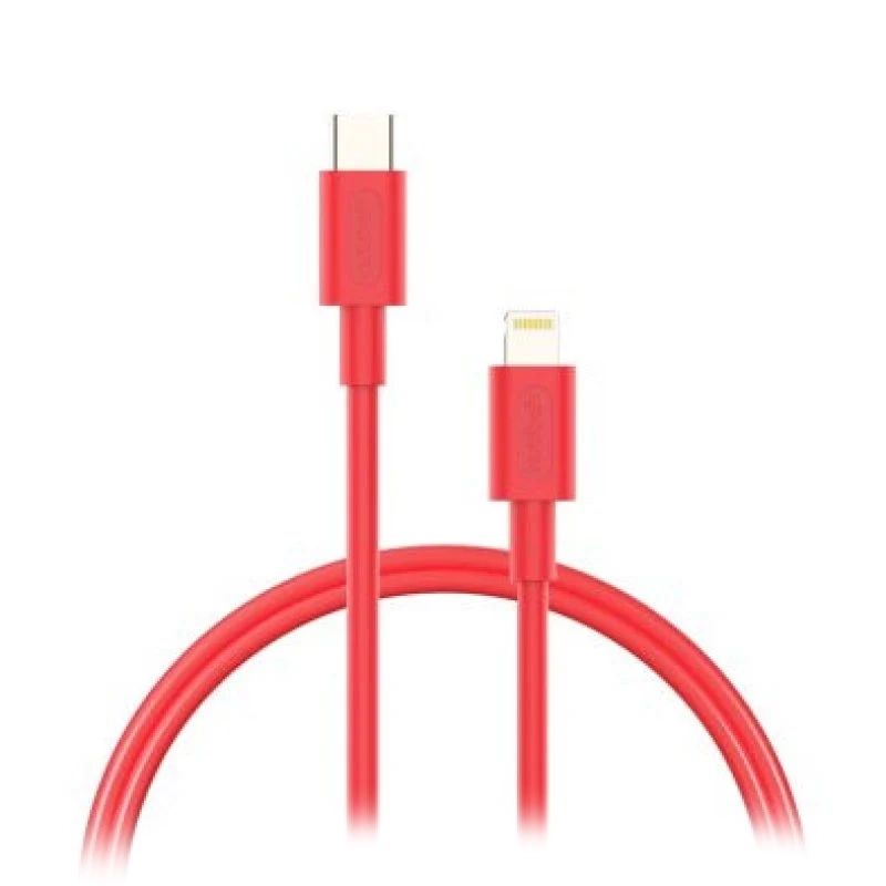 NBTCABLCLR1 - Cable NUBBEH Elisium USB-C/M a Lightning/M 1m 2A Rojo (NBTCABLCLR1)