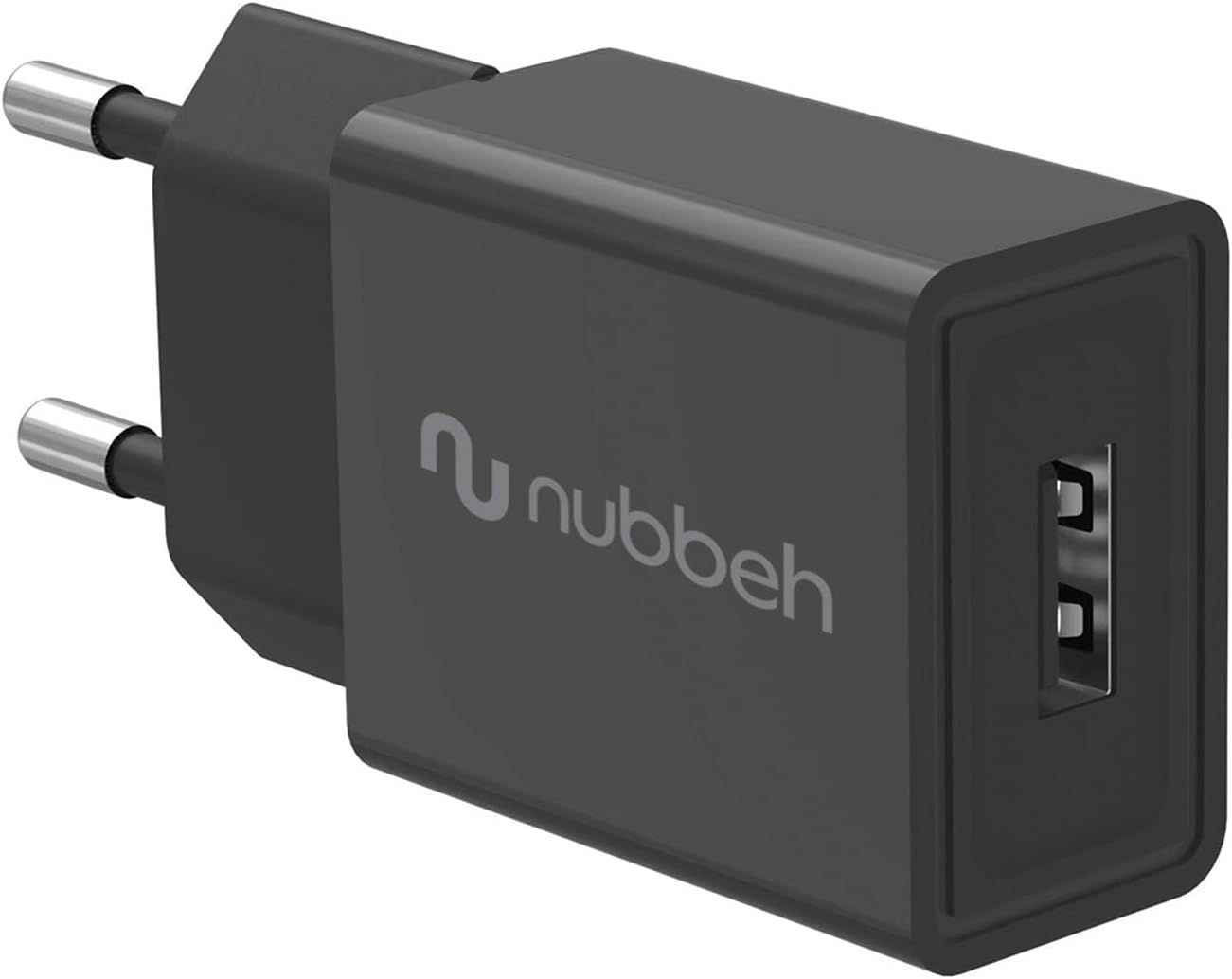 NBWALLCHUSBB10 - Cargador de Pared NUBBEH Bhoot 1xUSB-A 2A 10W Negro (NBWALLCHUSBB10)