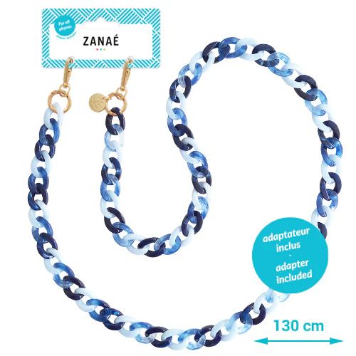 19420 - Cadena ZANA Lady Chatterley 130cm Azul (19420)