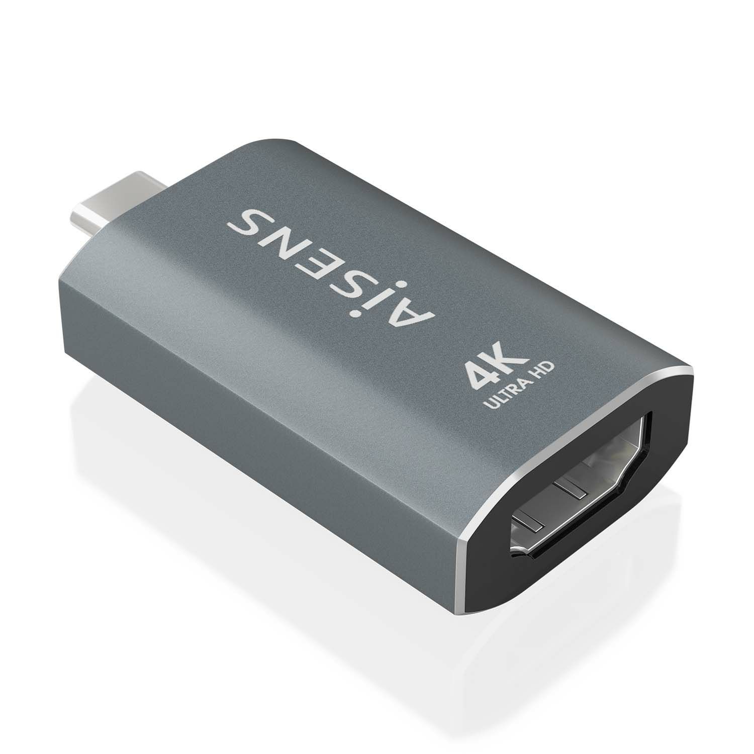 A109-0862 - Adaptador AISENS USB-C/M a HDMI A/H 4K UHD Gris (A109-0862)