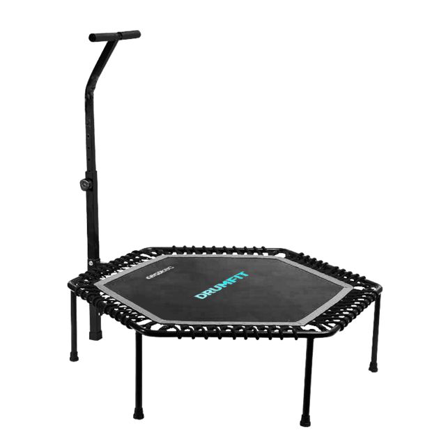 07195 - Cama Elstica CECOTEC Drumfit Jump 1270 Dimetro 127cm Plegable 7 Patas Altura Ajustable Mx. 100Kg Negra (07195)