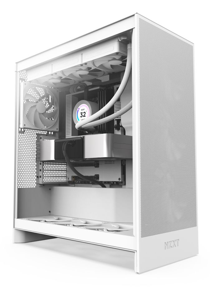 CM-H72FW-01 - Caja Nzxt H7 Flow Ventana Lateral de Cristal Templado 2xUSB-A 3.0 1xUSB-C 3.1 ATX EATX mATX Mini-ITX Blanca (CM-H72FW-01)